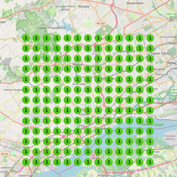 GeoGrid Day 90: contractor ranking #1 across Map Pack service area