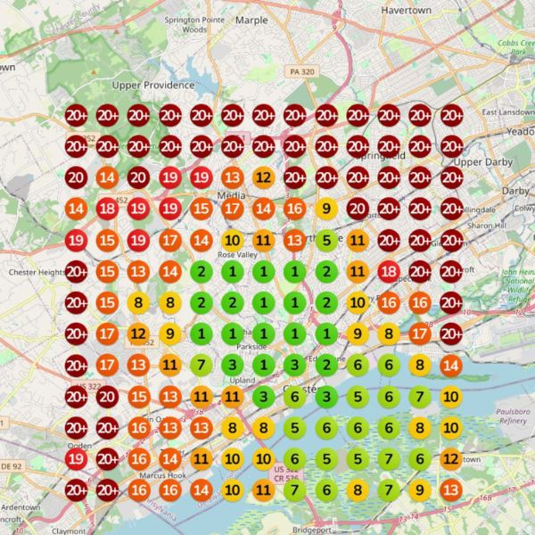 GeoGrid before: second keyword target with limited coverage